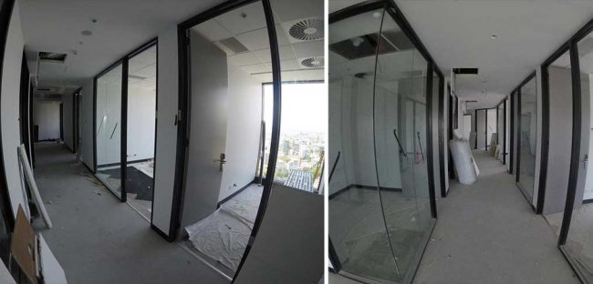 aluminium glass office partition