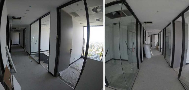 aluminium glass office partition