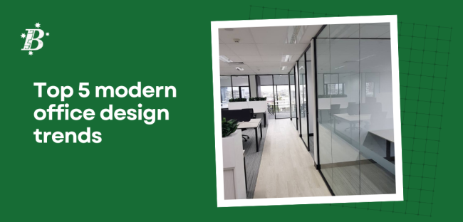 2022-08 modern office design trends Top 5 Modern office design trends