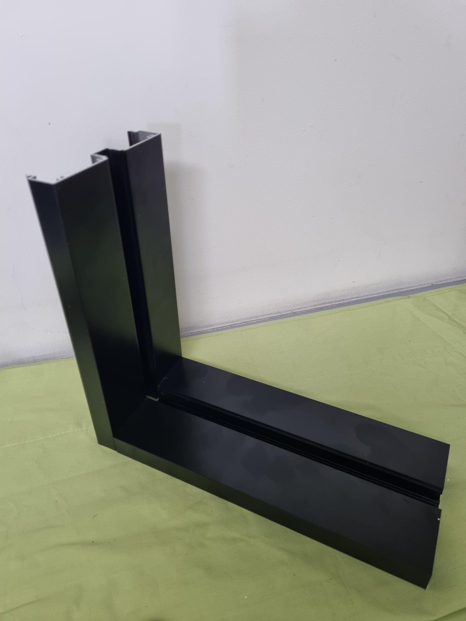 SUPREME 76 GLAZING FRAME KIT WITH ONE MATING STILE BLACK 1200 X 1200